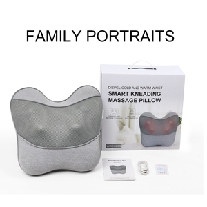Almohada de Masaje Eléctrica Portátil con Calor y Vibración, Masajeador de Espalda <span class=keywords><strong>Shiatsu</strong></span> para Alivio del Dolor, para Hogar, Auto y Viajes - Product Image 6