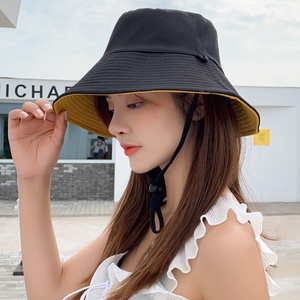 Chapeau Bob Femme d'Été en Acrylique Respirant Style Coréen avec Protection Faciale, Chapeau de Soleil de Voyage à Large Bord Réversible - Product Image 5