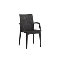 Meubles d'extérieur au design moderne, fabrication professionnelle, prix attractif, lot de table de jardin en plastique avec 4 chaises