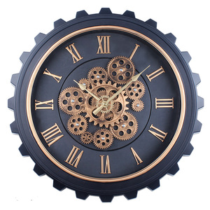 <span class=keywords><strong>Orologio</strong></span> <span class=keywords><strong>da</strong></span> <span class=keywords><strong>Parete</strong></span> Industriale <span class=keywords><strong>con</strong></span> <span class=keywords><strong>Grandi</strong></span> Ingranaggi, <span class=keywords><strong>Numeri</strong></span> Romani Digitali, per Soggiorno e Cucina - Product Image 4