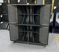 M28-P haut-parleur professionnel de 2800 watts de scène de performance double subwoofer de 18 pouces 4 ohms