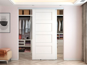 Alu theo dõi gỗ bỏ qua hệ thống cửa trượt cho tủ quần áo - Product Image 5