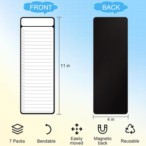 Pizarra Blanca Magnética de 7 Piezas con Diseño Ecológico para Listas de Tareas, 4'x11', Planificador Semanal Multifuncional, Tabla de Tareas - Product Image 5