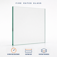Verre ignifuge résistant au feu pendant 1 heure, verre trempé pour portes, fenêtres, murs-rideaux, fournisseur en gros d'usine