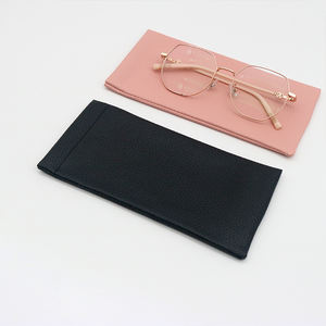 משקפי עור יוקרתי pouch הדפסה אישית לוגו משקפי משקפיים שקית לסחוט העליון לסחוט משקפי שמש נרתיק - Product Image 6