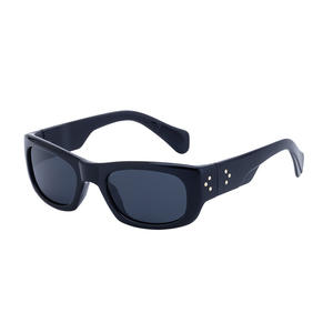 Lunettes de soleil polarisées de style européen pour hommes, UV400, monture PC, verres TAC, noires, pour le sport et le cyclisme - Product Image 2