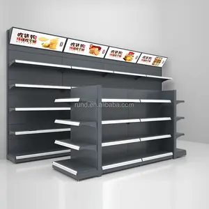 Mercearia Display Prateleiras General Store Supermercado Prateleiras com alta qualidade Elegante Heavy Duty Runda