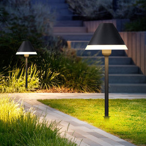 Lampe LED d'extérieur IP54 étanche pour pelouse, lampe de jardin champignon, blanc chaud, minimaliste, pour paysage et villa - Product Image 2