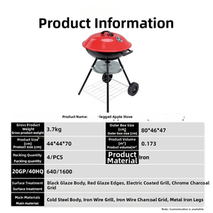Parrilla Portátil <span class=keywords><strong>de</strong></span> Carbón <span class=keywords><strong>de</strong></span> Alta Calidad <span class=keywords><strong>de</strong></span> 17 Pulgadas <span class=keywords><strong>para</strong></span> 2 o 3 <span class=keywords><strong>Personas</strong></span>, <span class=keywords><strong>para</strong></span> Acampar, Hacer Picnic, Jardín, Playa - Product Image 6