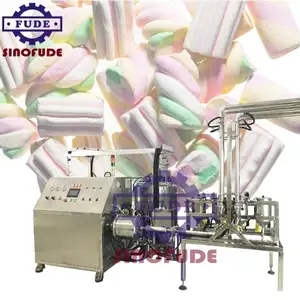 Industrial Marshmallow Rope Marshmallow Aerator 4 Warna Mesin Penganan Marshmallow Bentuk Shanghai