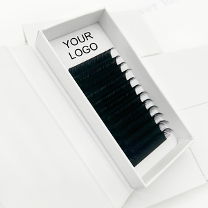 Sợi Hàn Quốc Pbt Sợi Tự Nhiên Dài Khối Lượng Lash Mở Rộng Khay 0.02 0.03 0.05 Cao Cấp Màu Đen Mờ 22Mm 25Mm Bán Buôn Khay - Product Image 6