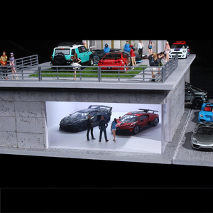 Modèle de simulation d'éclairage de véranda à l'échelle 1/64, modèle de simulation de scène, espace de stationnement, ornement - Product Image 5