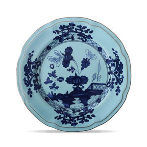 Piatti Ginori con Bordo Blu di Lusso, Piatti in Stile Vintage con Bordo Dorato, Porcellana Bone China per Decorazioni Matrimoniali, Piatto in Ceramica - Product Image 2