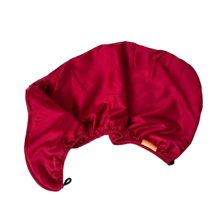 Двухслойная Атласная шапочка-тюрбан для волос с принтом однотонное полотенце для волос из микрофибры для женщин