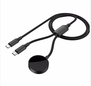 Cable de Carga Inalámbrico 2 en 1 ODM PD3.0, Cable de Datos Trenzado de Nailon y Aleación de Aluminio para Reloj - Product Image 1