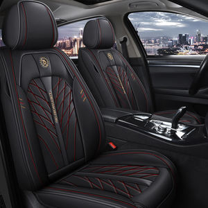 Housse de siège de voiture universelle en cuir PVC confortable et respirante, ensemble complet de coussin de siège intérieur de voiture, style spécialement féminin - Product Image 3