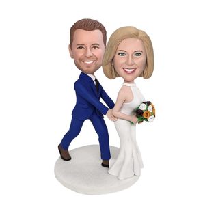 Tùy chỉnh vài bobblehead đám cưới bobbleheads trên xe máy Quà tặng kỷ niệm ngày cưới - Product Image 2