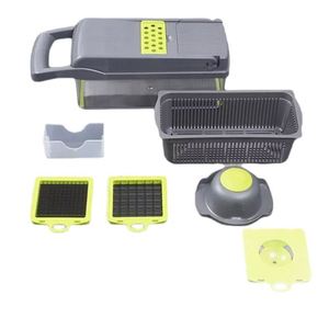 Gadget de cuisine manuel multifonctionnel, hachoir, trancheuse, râpe, éminceur pour couper les légumes - Product Image 5