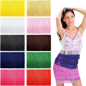 Bán buôn tua rua đen dài 20cm 30cm 40cm 50cm 60cm 100cm dùng cho trang phục khiêu vũ Latin - Product Image 6