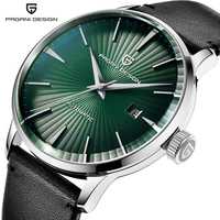 Montre mécanique automatique pour homme Pagani Design PD-2770, populaire, en acier inoxydable, cuir, étanche, calendrier, marque haut de gamme