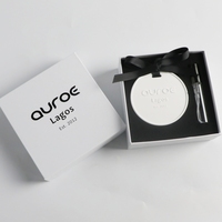 Coffret Cadeau de Luxe Diffuseur d'Huiles Essentielles en Céramique et Pierre d'Aromathérapie, Désodorisant Suspendu pour Voiture et Armoire