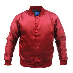 Vente chaude Mode Soie Satin En Gros Varsity Vestes Couleur Personnalisée Logo Hommes Bomber Veste Fabriqué au Pakistan 2025 - Product Image 1