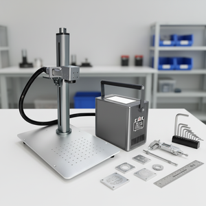 Professional Handheld Fiber Laser Marking Machine DXF/BMP/AI/DWG/DST 20W/30W/50W Power <b>Bench</b>-Top Configuration for Metal <b>Plastic</b> - Product Image 1