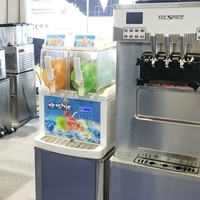 SPACE 2 Bols 6Lx2 110V 220V Isolé Glace Glacée Boisson Slush Slushiee Maker Machine pour Bar