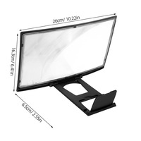12 Inch L6 HD 3D Magnifier Stand Portable Glass Phone Screen Amplifier Flexible Tripod Eye Protector Mobile Phone Accessories