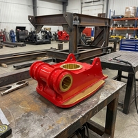 Pièces de châssis soudées sur mesure OEM pour excavatrices et engins de construction HDD, fabrication en acier, accessoires de support de treuil