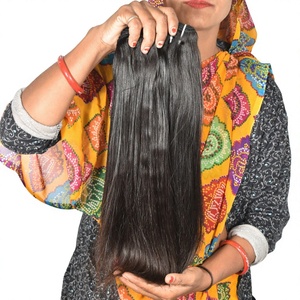 Extensions de cheveux humains lisses et soyeux alignés sur les cuticules vierges Remy indiennes brutes 36 pouces de vison brésilien vendeur à double tirage - Product Image 1