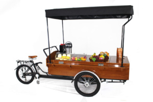 Bicicleta de Café de Acero Inoxidable CE Cafe de 3 Ruedas con Capacidad de Carga Superior a 350 kg, Caja de Carga de 1900x900x300 mm, 500 W para Servicio de Alimentos - Product Image 6