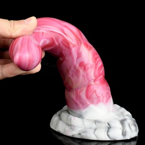 YOCY Large Monster Dildo Curved Bead Anal Plug 10 Speeds <b>Vibrators</b> Bullet Remote Control Sex Toy for Women Men Prostate Massager - Product Image 2