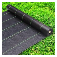 Tissu non-tissé de Spunbond de tapis de mauvaises herbes d'agriculture noire avec la barrière de mauvaise herbe de service de coupe