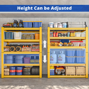 Étagère de <span class=keywords><strong>garage</strong></span> métallique OEM durable à 5 niveaux, réglable, grande capacité, pour le stockage de pneus en entrepôt - Product Image 2