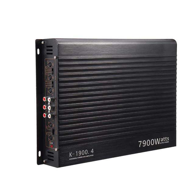 New Model Direct Sale 1900.4 High Power 4 Channel Crossover Amp 12V Aluminum Alloy Class AB Class a for Car
