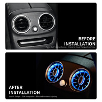 Lumière ambiante pour grille d'aération arrière à 64 couleurs pour Mercedes Benz Classe C W205 GLC X253, synchronisation avec l'éclairage d'ambiance d'origine de la voiture