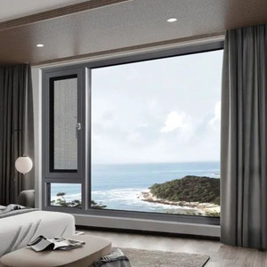 Ouvre-fenêtre automatique sans cadre en alliage d'aluminium pour <span class=keywords><strong>baie</strong></span> <span class=keywords><strong>vitrée</strong></span>, pont thermique brisé, électrique, isolé, insonorisé, antivol - Product Image 1