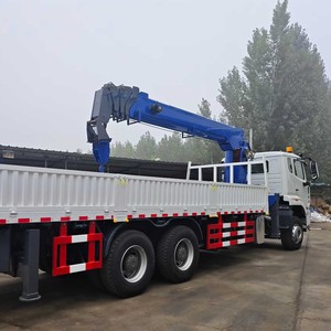 รถบรรทุกติดเครน SINOTRUK HOWO NX 6x4 แบบแขนยืดได้ พร้อมพื้นบรรทุกแบบเรียบ สำหรับขนส่งเครื่องจักรก่อสร้าง - Product Image 4