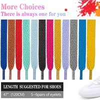 Lacets plats personnalisés OLIAN, lacets de chaussures de sport épais monocouche, 8 mm de large, lacets colorés en gros pour baskets