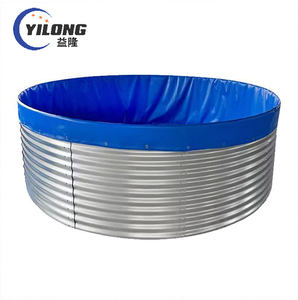 Équipement d'aquaculture de pisciculture de revêtement de bâche de plaque galvanisée ronde de recirculation - Product Image 5