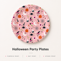 Assiettes en papier d'Halloween, gobelets, cuillères et fourchettes jetables pour fête d'anniversaire, mariage, baby shower, vaisselle en gros