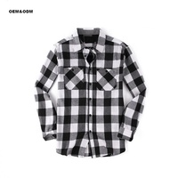 Veste matelassée en flanelle de haute qualité pour hommes Buffalo Plaid Thermal Casual Breathable Woven Stand Front Fall Winter Fashionable Wear