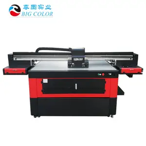 Printer Uv Big Color Pencetak Flatbed Pada Kaca, Akrilik, Logam, Mesin Cetak Ubin ZT1610 Uv Printer Flatbed