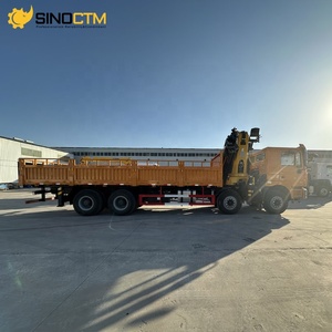 Camion-grue multi-usage Shacman 371 ch 8x4 12 roues 20 tonnes avec grue à bras articulé et grue à flèche articulée - Prix - Product Image 6