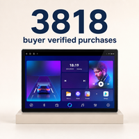 Lecteur multimédia automobile Android 2 Din 4G Octa Core avec écran 2K de 13,3 pouces et caméra 360°
