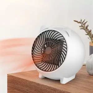 En çok satan Mini kişisel masaüstü elektrikli uzay ısıtıcı fanı ev odası ofis ptc seramik fan ısıtıcıları havalı ısıtıcı 500W