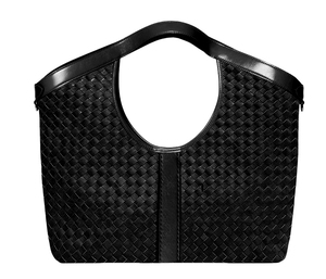 Nueva llegada de gamuza PU cuero tejido bolso de las mujeres de la luz Hobo Underarm Bags - Product Image 6
