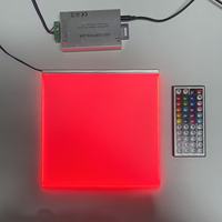 Panel LED RGB, panel de guía de luz ultrafino, forma de tamaño personalizado de fábrica con controlador, soluciones de iluminación LED a medida