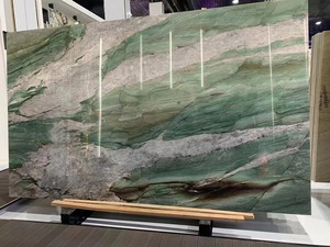 Màu xanh lá cây quartzit tấm thực vật màu xanh lá cây quartzit tấm cho mặt bàn màu xanh ngọc lục bảo quartzit - Product Image 4